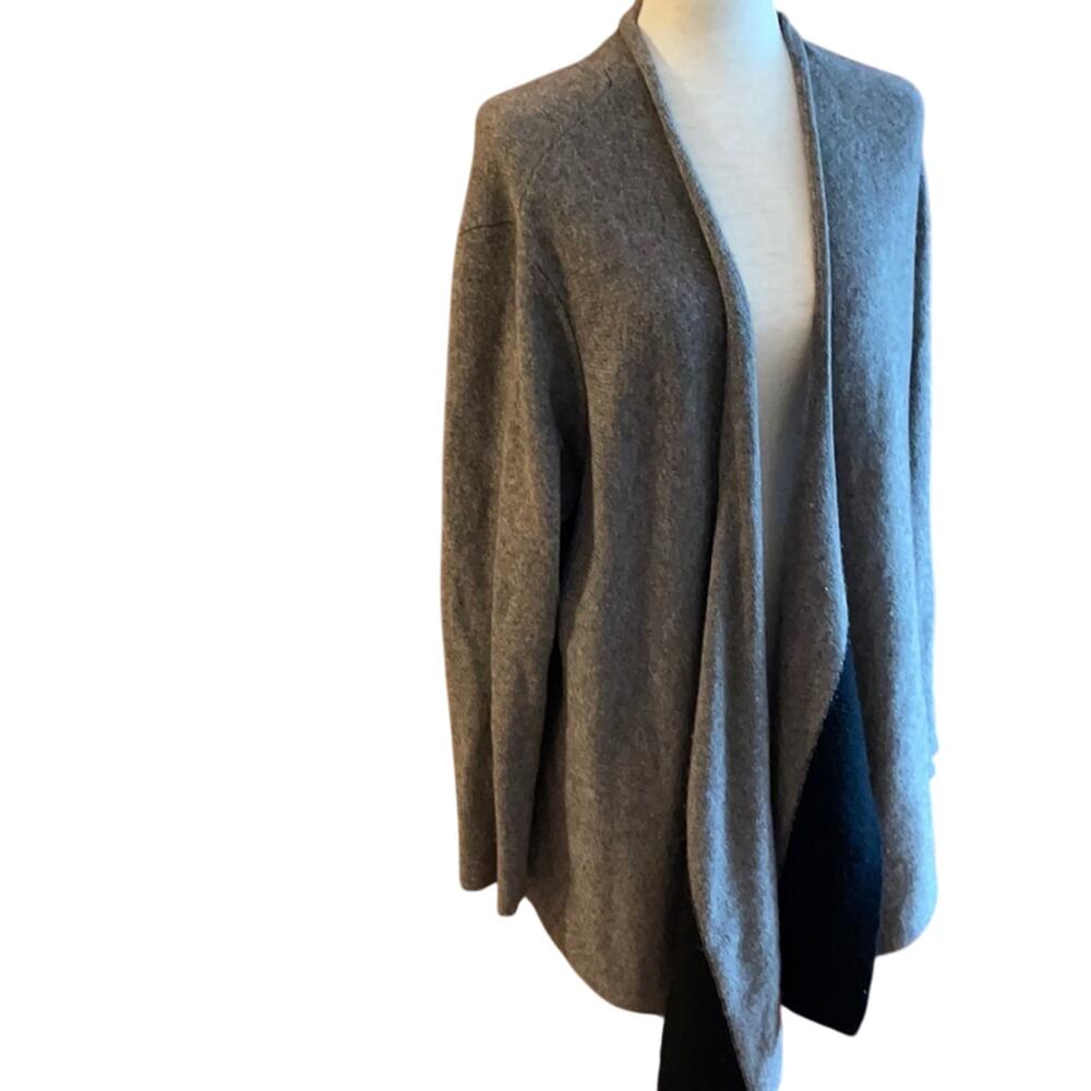 Eileen Fisher Italian Wool Sweater Coat 100% Soft XL
